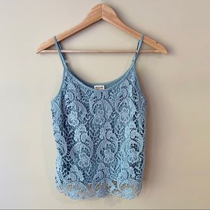 Light Blue Lace Tank
